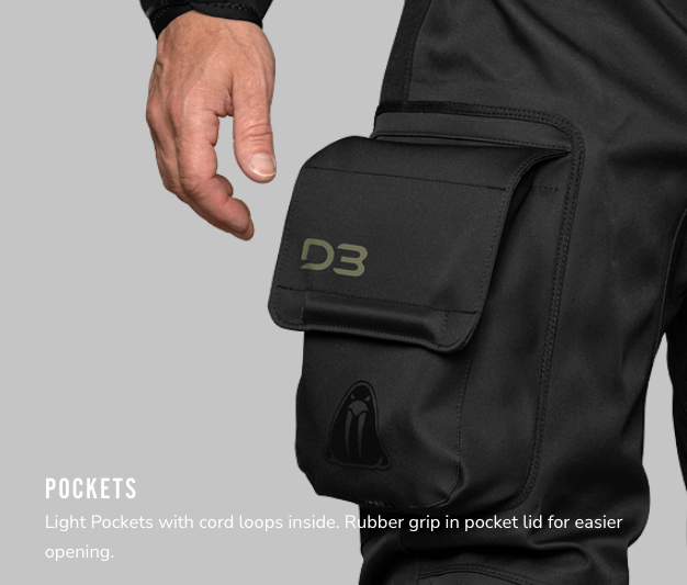 Waterproof d3 lommer