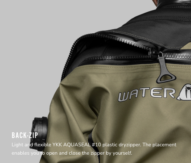 Waterproof d3 glidelås