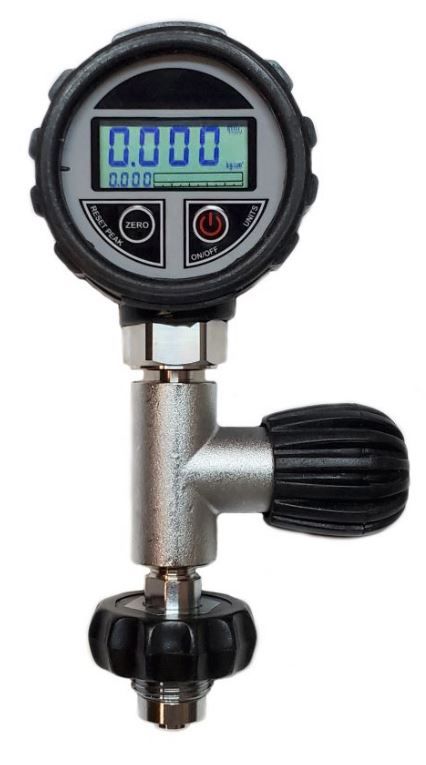 Flasketrykkmåler, Digital, DIN 200/300