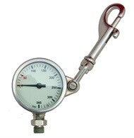 Manometer 52mm 360 Bar m/integrert bolt snap
