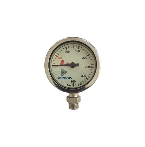 Safenor manometer 63mm, 360 Bar