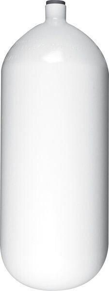 Flaske stål 12L 232 KORT u/kran og fot