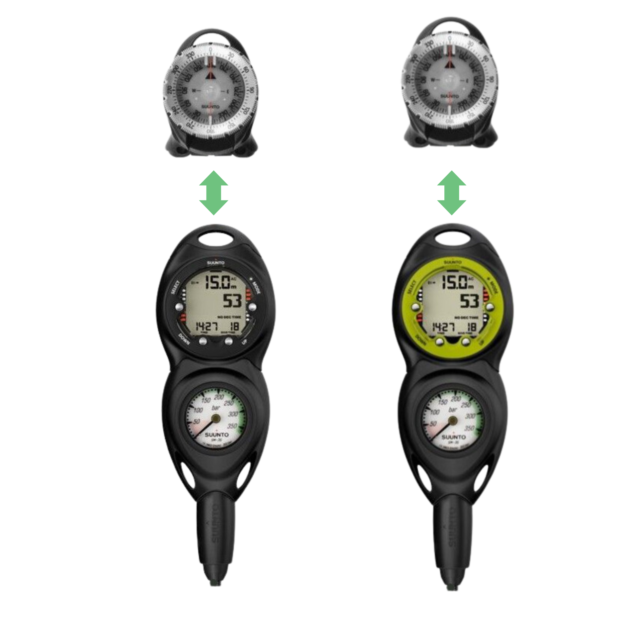 Console Subacquea Suunto CB-2 Con Zoop Novo - Manometro 300 Bar E Computer Da Immersione - Foto 2